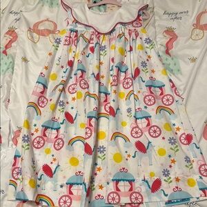 NOLA Smocked Unicorn dress